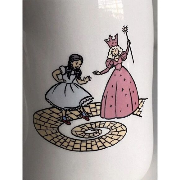 Rae Dunn Wizard of Oz Follow The Yellow Brick Road Dorothy Double Sided Mug NEW - Picture 2 of 8